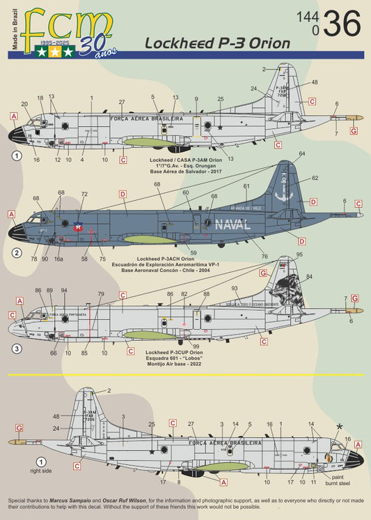 FCM FCM44036 1:144 Lockheed P-3C Orion