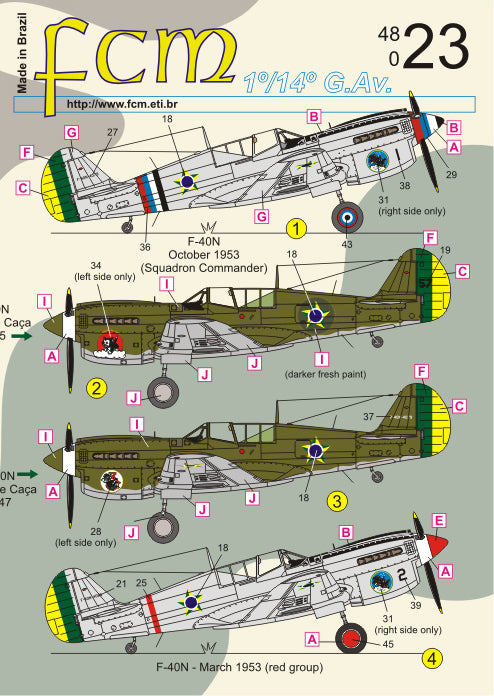 FCM FCM48023 1:48 Curtiss P-40K/P-40N