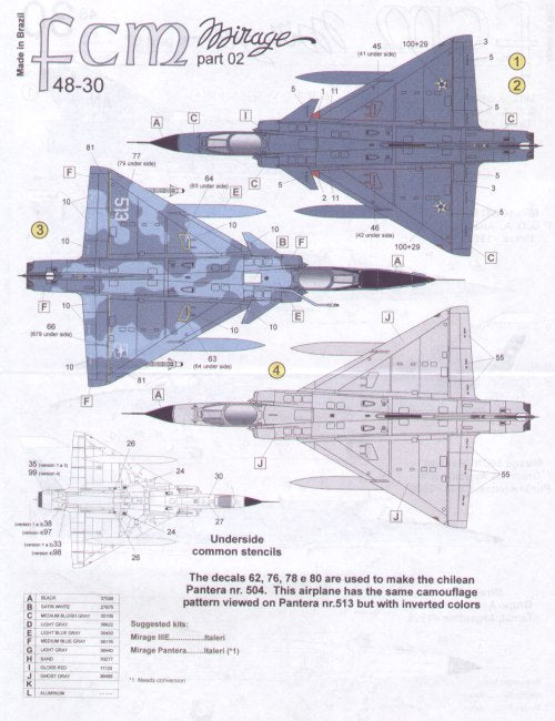 FCM FCM48030 1:48 Dassault_Mirage III Part 2