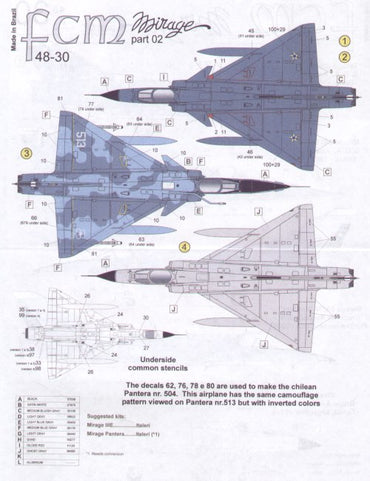 FCM FCM48030 1:48 Dassault_Mirage III Part 2