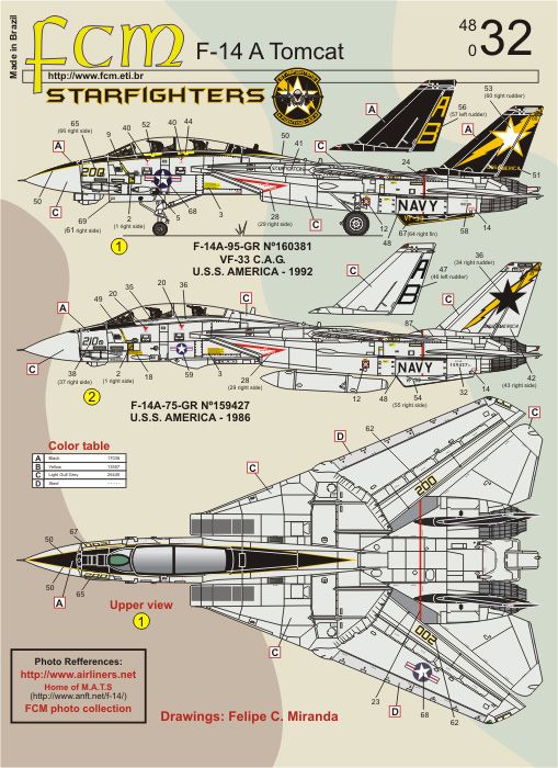 FCM FCM48032 1:48 Grumman F-14A Tomcat