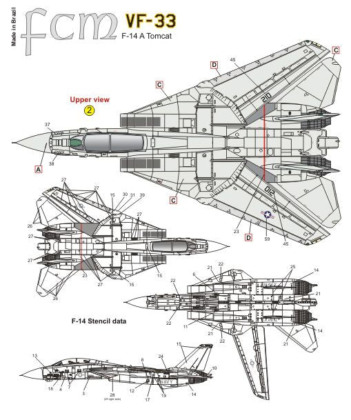 FCM FCM48032 1:48 Grumman F-14A Tomcat