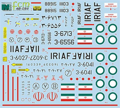 FCM FCM48034 Persian Eagles: Iranian F-4D/E & F-14A 1:48