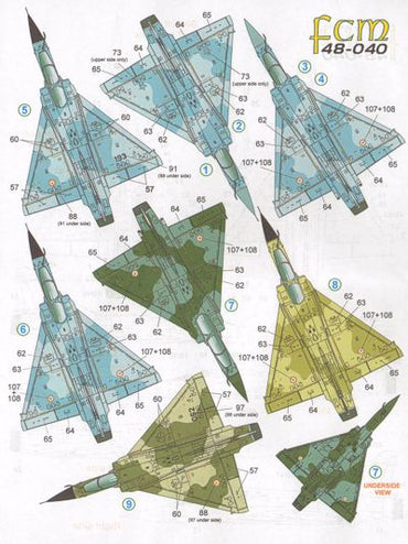 FCM FCM48040 1:48 Dassault_Mirage 2000B, C, 5F, D, N