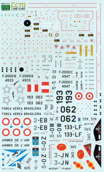 FCM FCM48040 1:48 Dassault_Mirage 2000B, C, 5F, D, N