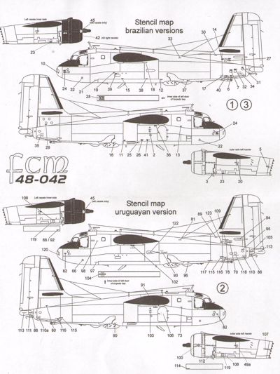 FCM FCM48042 1:48 Grumman S-2E Tracker