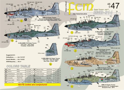 FCM FCM48047 1:48 Embraer EMB-314 Super Tucano part 1