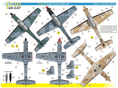 FCM FCM48047 1:48 Embraer EMB-314 Super Tucano part 1