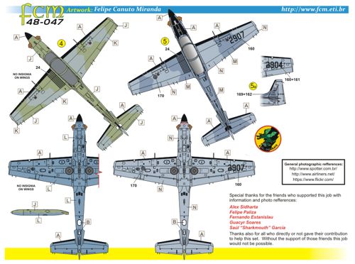 FCM FCM48047 1:48 Embraer EMB-314 Super Tucano part 1