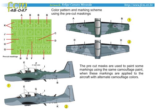 FCM FCM48047 1:48 Embraer EMB-314 Super Tucano part 1