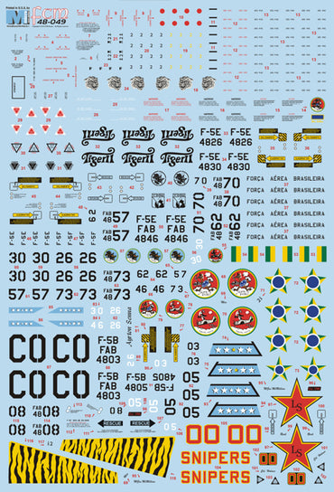 FCM FCM48049 1:48 Northrop F-5B, F-5E and F-5F
