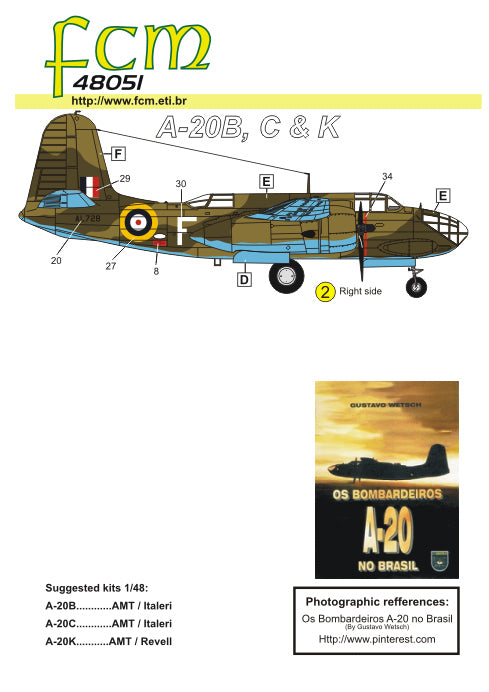 FCM FCM48051 1:48 Douglas A-20B/A-20C/A-20H
