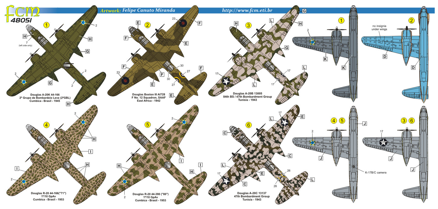 FCM FCM48051 1:48 Douglas A-20B/A-20C/A-20H