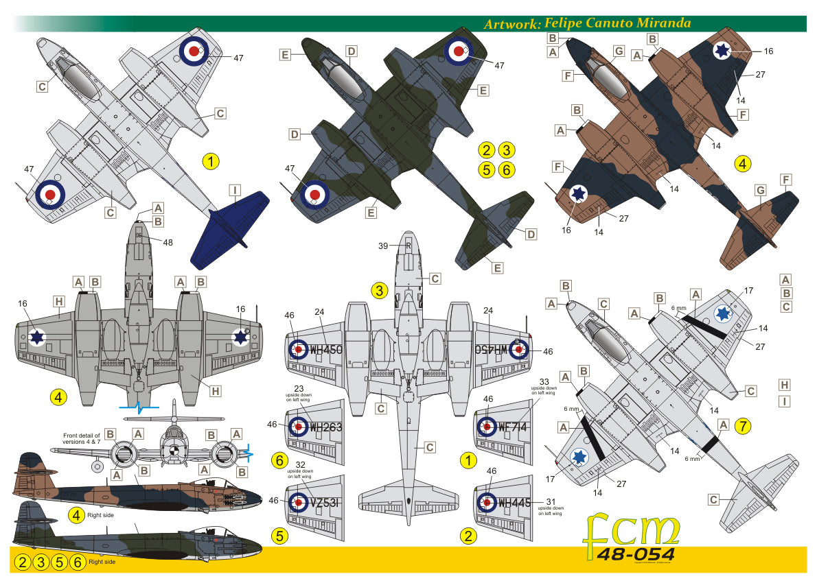 FCM FCM48054 1:48 Gloster Meteor F.8