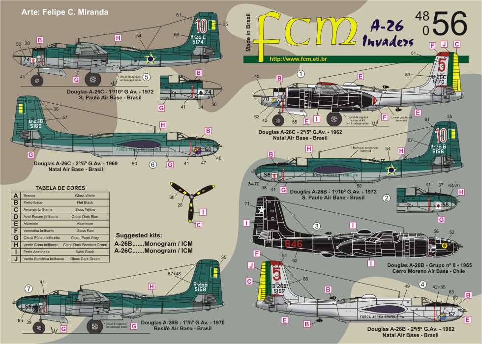 FCM FCM48056 1:48 Douglas A-26B/A-26C Invaders