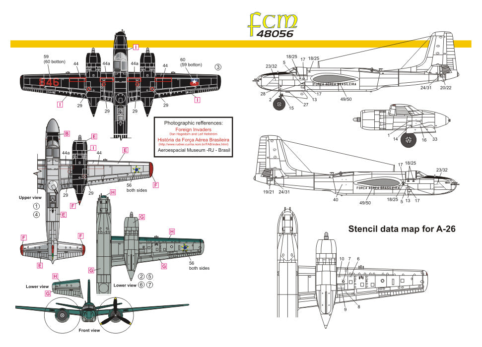 FCM FCM48056 1:48 Douglas A-26B/A-26C Invaders