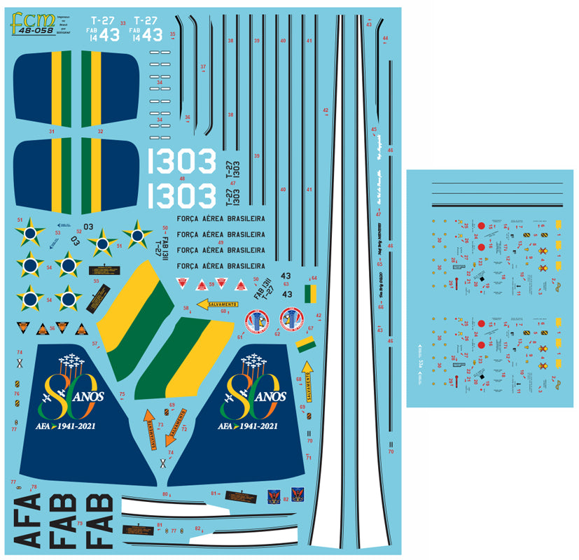 FCM FCM48058 1:48 Embraer EMB-312 Tucano