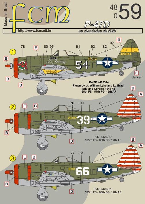 FCM FCM48059 1:48 Republic P-47D Thunderbolt