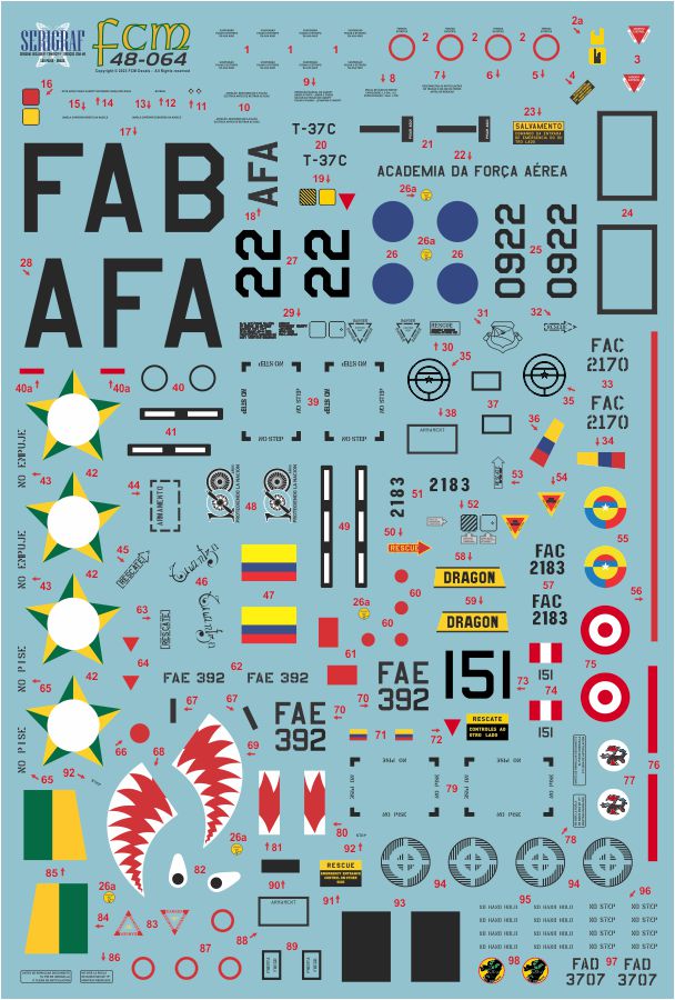 FCM FCM48064 1:48 Cessna A/T-37 part 1