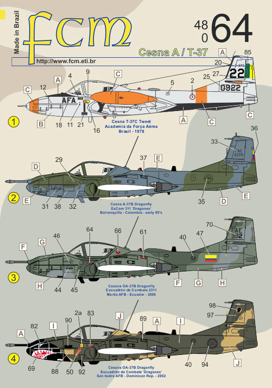 FCM FCM48064 1:48 Cessna A/T-37 part 1