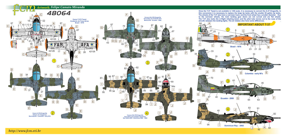 FCM FCM48064 1:48 Cessna A/T-37 part 1
