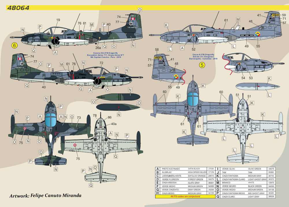 FCM FCM48064 1:48 Cessna A/T-37 part 1