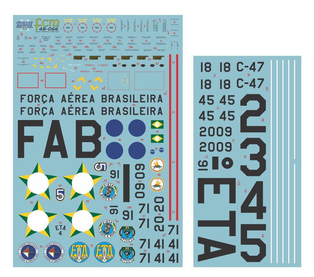 FCM FCM48066 1:48 Douglas C-47A Brazilian Air Force