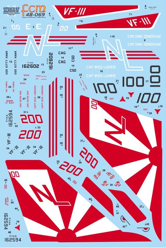 FCM FCM48069 1:48 Cats from USS Kitty Hawk Models