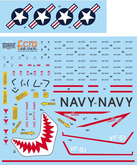 FCM FCM48069 1:48 Cats from USS Kitty Hawk Models