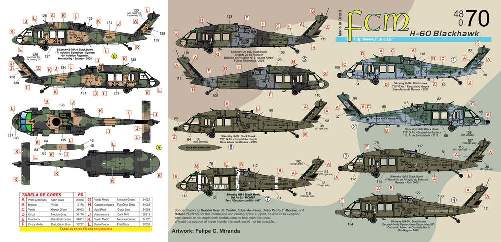 FCM FCM48070 1:48 Sikorsky H-60 Blackhawk