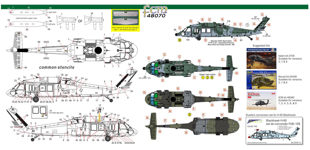 FCM FCM48070 1:48 Sikorsky H-60 Blackhawk