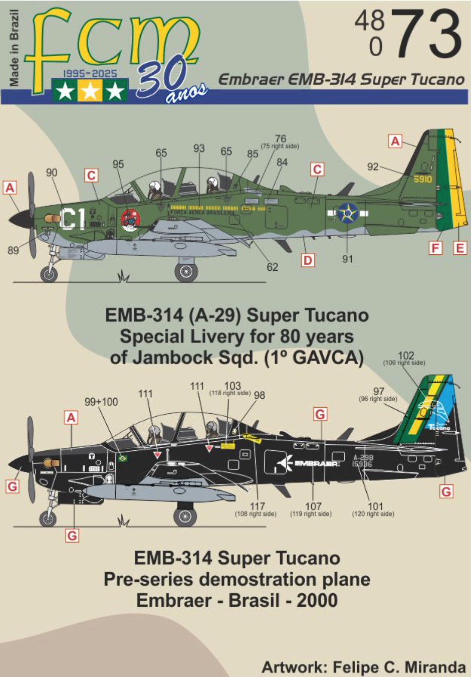 FCM FCM48073 1:48 Super Tucano