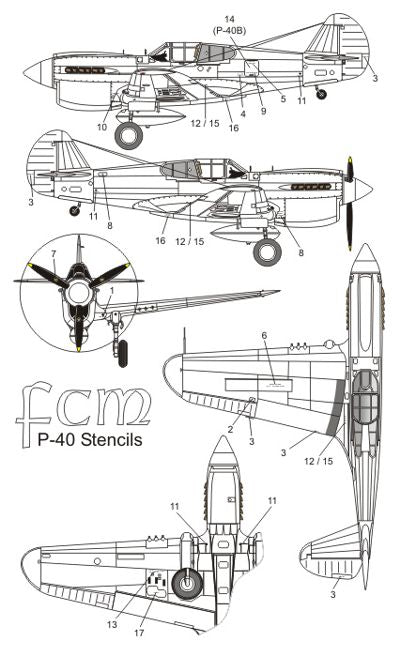 FCM FCM72024 1:72 Curtiss P-40E/P-40L/P-40M/P-40N
