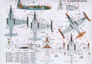 FCM FCM72032 1:72 South American Lockheed F-80/Lockheed T-33