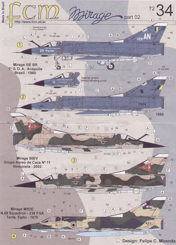 FCM FCM72034 1:72 Dassault_Mirage III Part 2