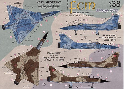FCM FCM72038 1:72 Dassault_Mirage 2000