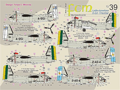 FCM FCM72039 1:72 Latin American Grumman S-2A/F Trackers