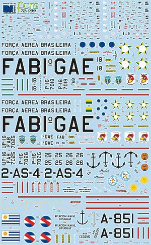 FCM FCM72039 1:72 Latin American Grumman S-2A/F Trackers