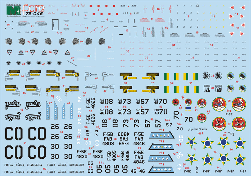 FCM FCM72046 1:72 Northrop F-5B/F-5E/F-5F
