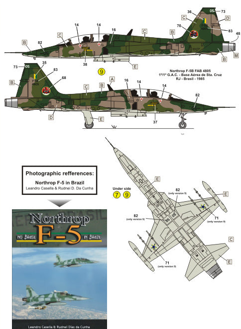 FCM FCM72046 1:72 Northrop F-5B/F-5E/F-5F