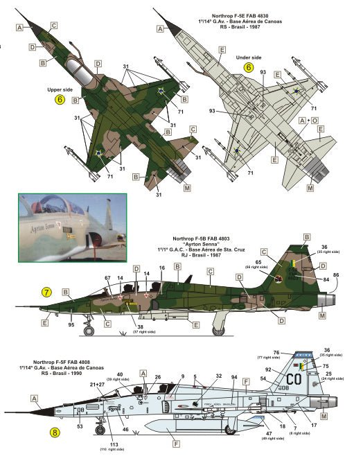 FCM FCM72046 1:72 Northrop F-5B/F-5E/F-5F