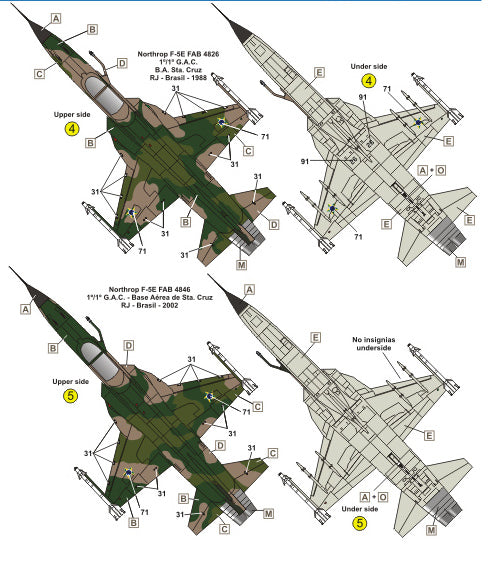 FCM FCM72046 1:72 Northrop F-5B/F-5E/F-5F