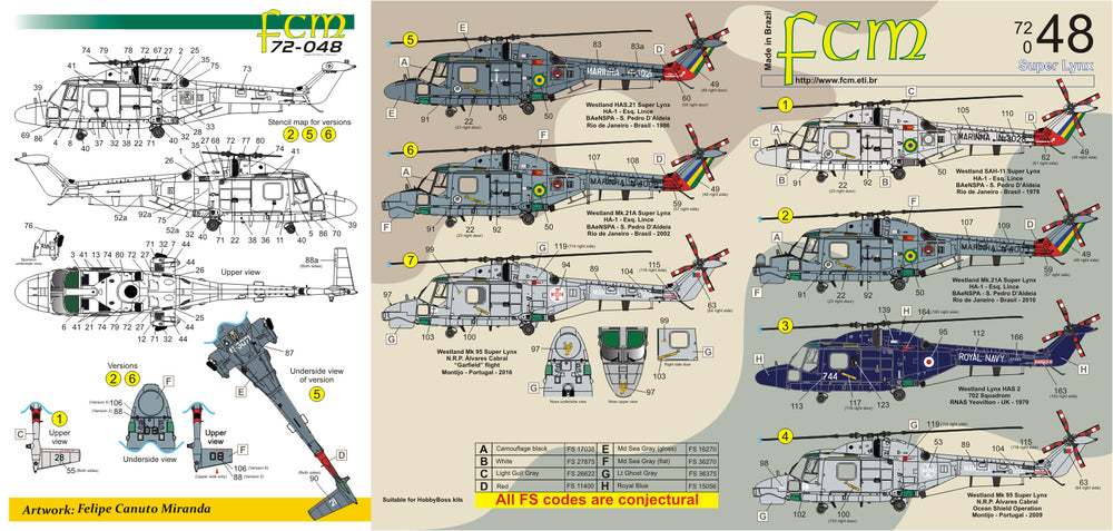 FCM FCM72048 1:72 Super Lynx