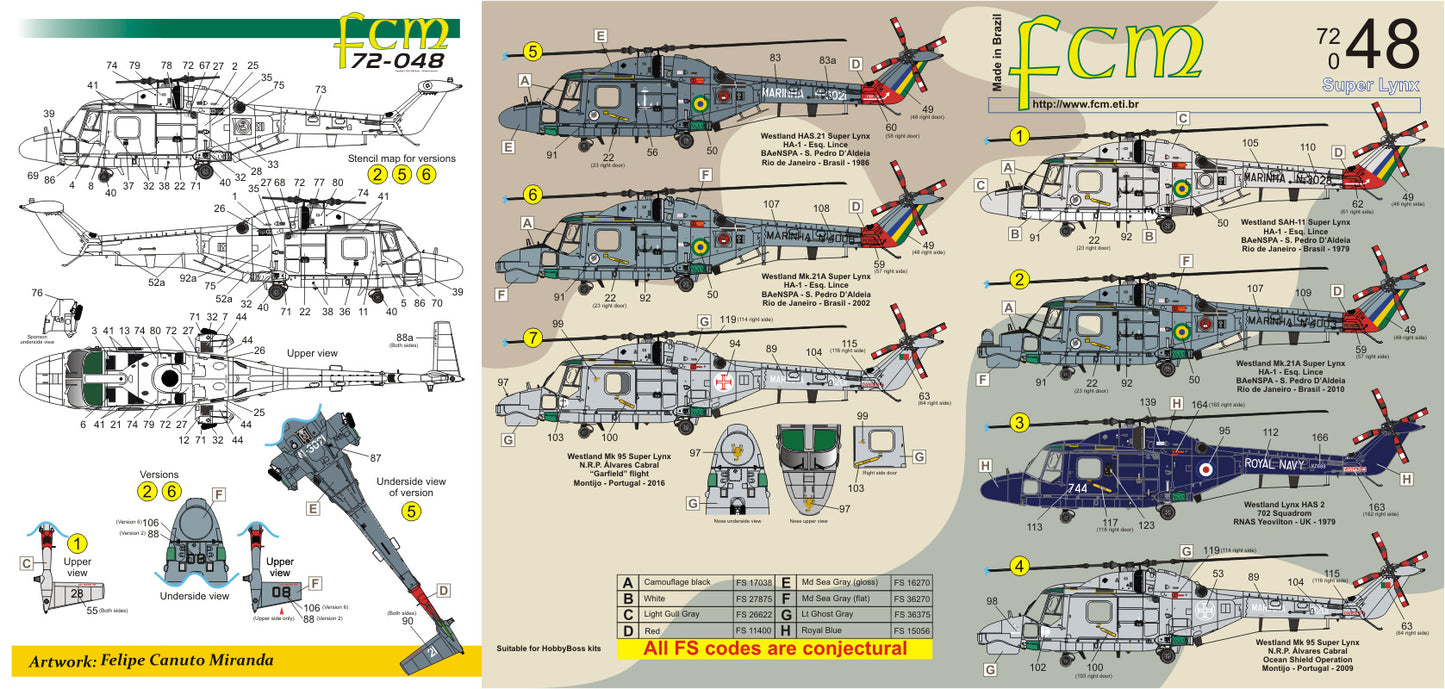 FCM FCM72048 1:72 Super Lynx