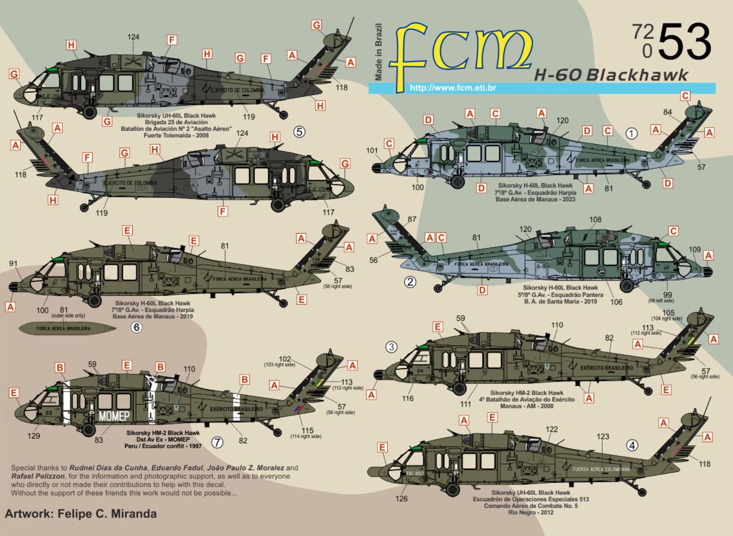 FCM FCM72053 1:72 Sikorsky H-60 Blackhawk