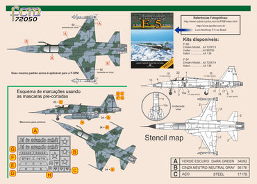 FCM FCM72050 1:72 Northrop F-5EM / F-5FM Brazilian Air Force