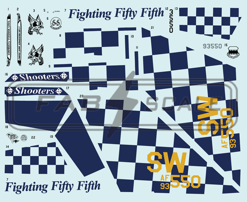 FabScale FD48010 F-16C Block 50 55th FS Shaw AB 2023 1:48