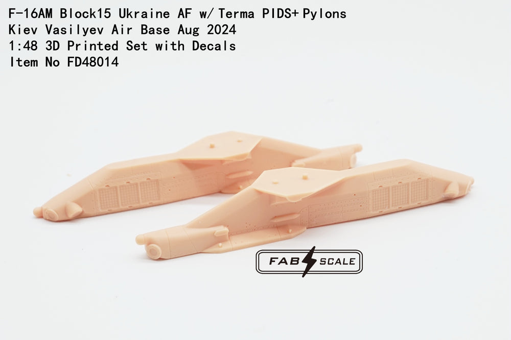 FabScale FD48014 Ukraine F-16AM Terma PIDS+ Pylons Aug 2024 1:48