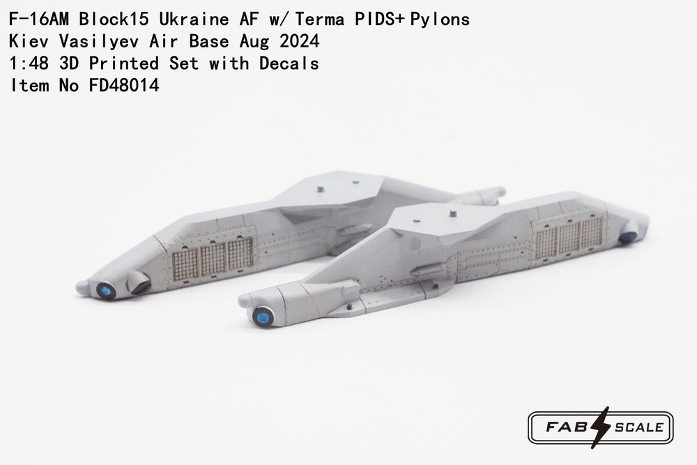FabScale FD48014 Ukraine F-16AM Terma PIDS+ Pylons Aug 2024 1:48