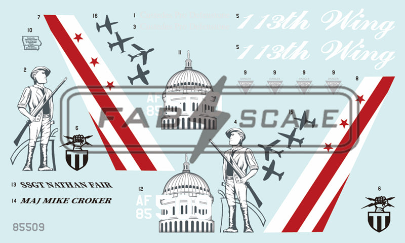 FabScale FD48022 F-16DM Block 30 DC ANG Andrews AFB 2012 1:48